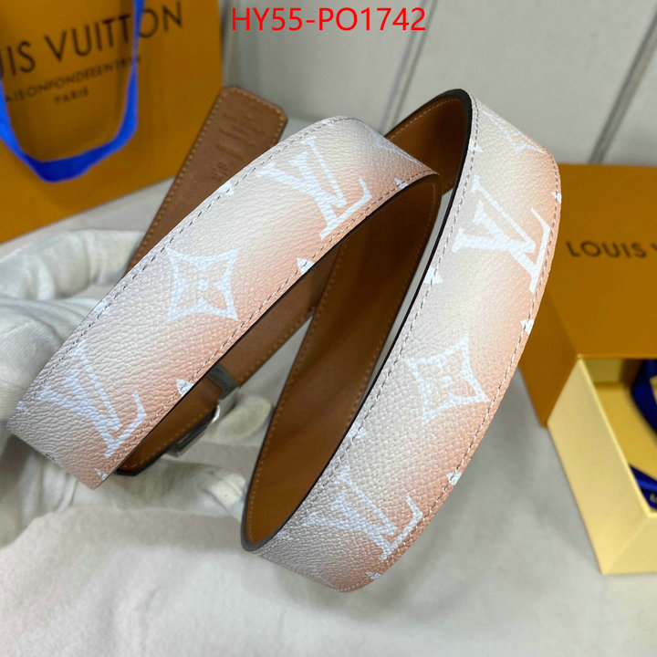 Belts-LV,fashion replica , ID: PO1742,$: 55USD