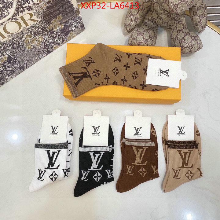 Sock-LV,designer 1:1 replica , ID: LA6413,$: 32USD