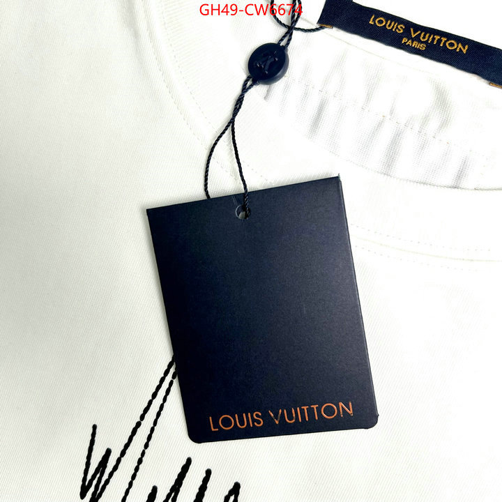 Clothing-LV,high quality aaaaa replica , ID: CW6674,$: 49USD