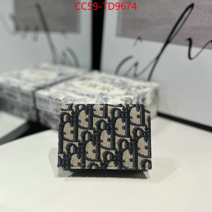 Dior Bags(TOP)-Wallet-,ID: TD9674,$: 59USD