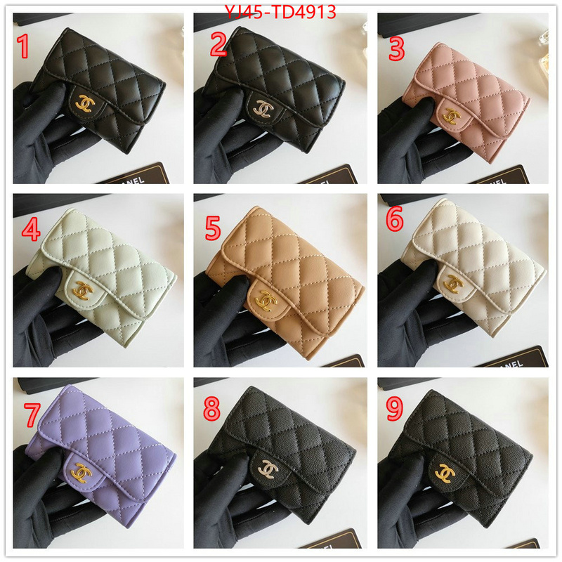 Chanel Bags(4A)-Wallet-,ID: TD4913,$: 45USD