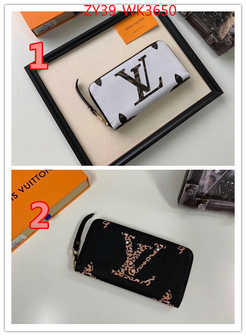 LV Bags(4A)-Wallet,ID: WK3650,$:39USD