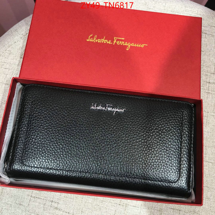 Ferragamo Bags(4A)-Wallet,new designer replica ,ID: TN6817,$: 49USD