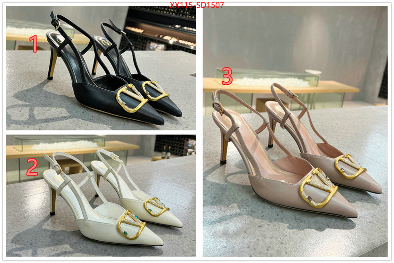 Women Shoes-Valentino,luxury fake , ID: SD1507,$: 115USD