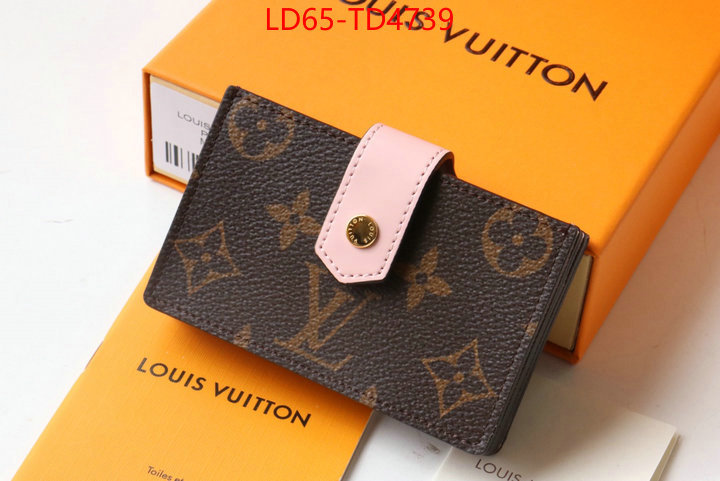 LV Bags(TOP)-Wallet,ID: TD4739,$: 65USD