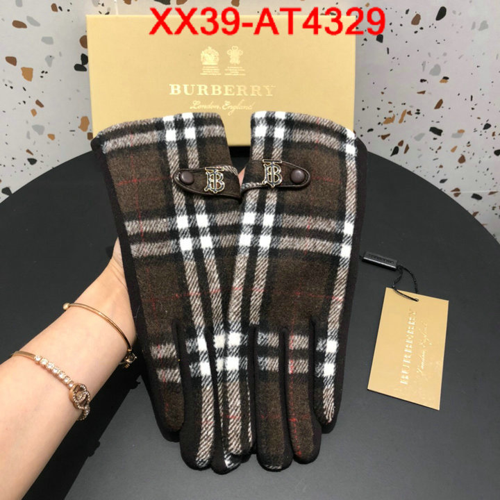 Gloves-Burberry,high quality perfect , ID: AT4329,$: 39USD