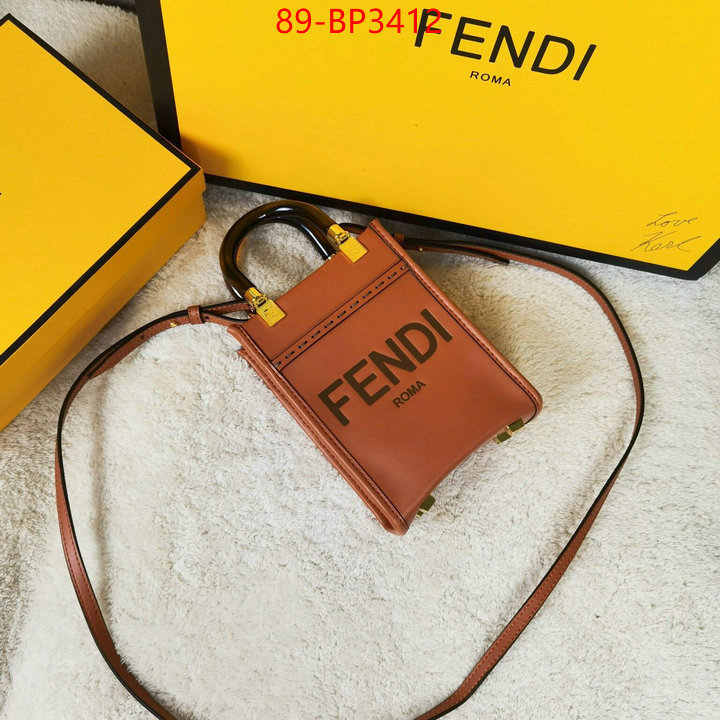 Fendi Bags(4A)-Sunshine-,high ,ID: BP3412,$: 89USD