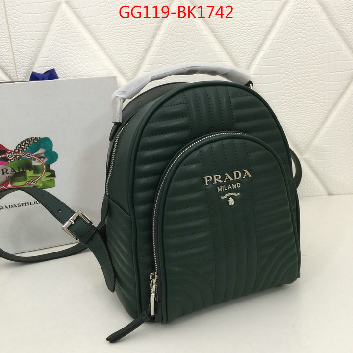 Prada Bags(4A)-Backpack-,from china 2023 ,ID: BK1742,$:119USD