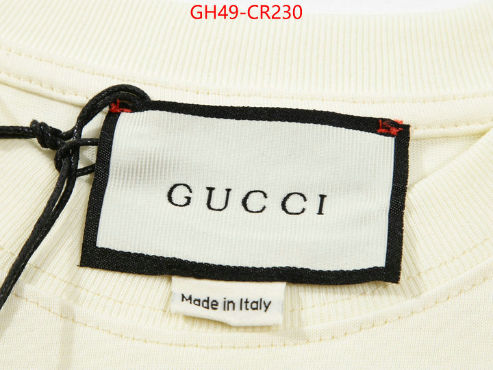 Clothing-Gucci,top perfect fake , ID: CR230,$: 49USD