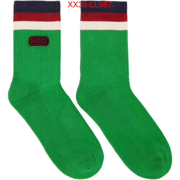 Sock-Gucci,replica aaaaa designer , ID: LL987,$:35USD