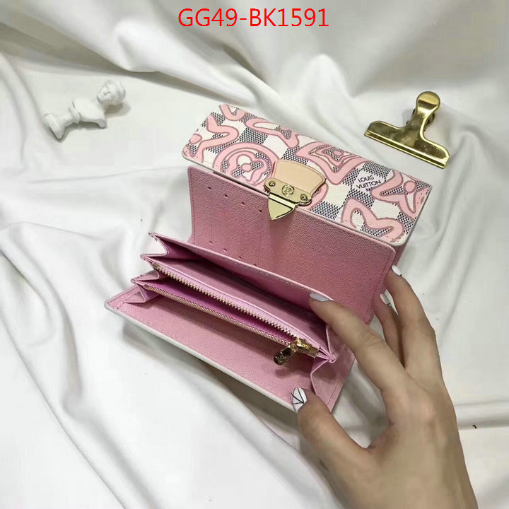 LV Bags(4A)-Wallet,ID: BK1591,$:49USD