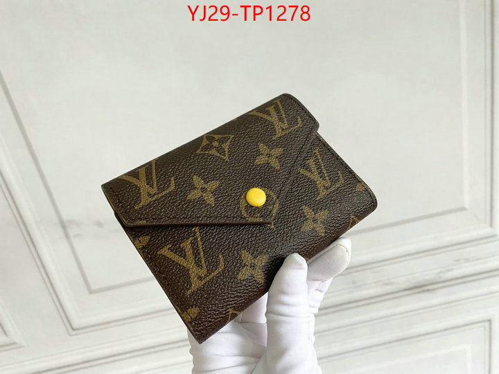 LV Bags(4A)-Wallet,ID: TP1278,$: 29USD