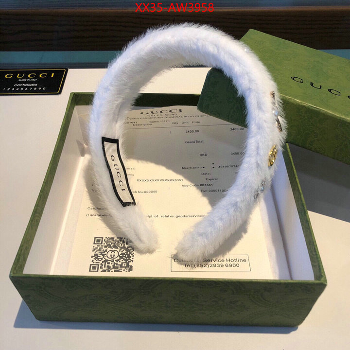 Hair band-Gucci,high quality replica , ID: AW3958,$: 35USD