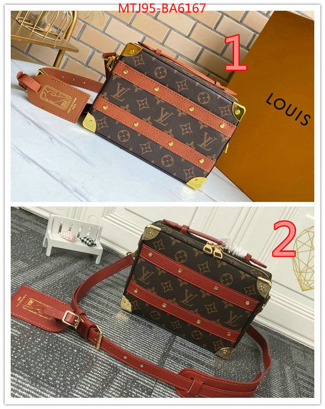 LV Bags(4A)-Petite Malle-,the quality replica ,ID: BA6167,$: 95USD