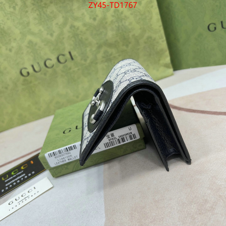 Gucci Bags(4A)-Wallet-,designer replica ,ID: TD1767,$: 45USD