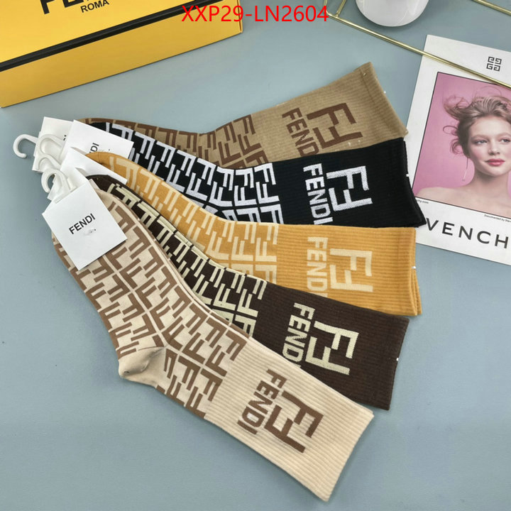 Sock-Fendi,shop the best high quality , ID: LN2604,$: 29USD