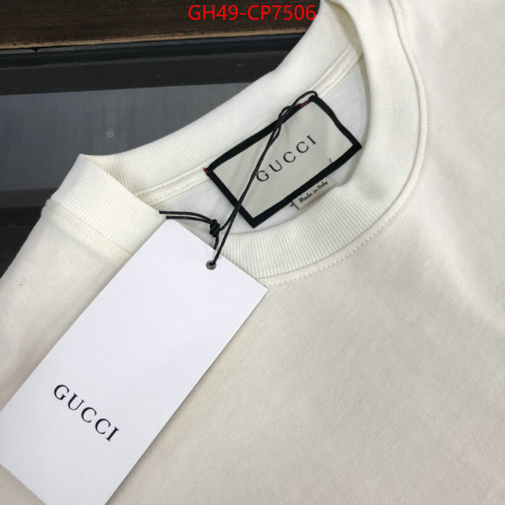 Clothing-Gucci,2023 luxury replicas , ID: CP7506,$: 49USD