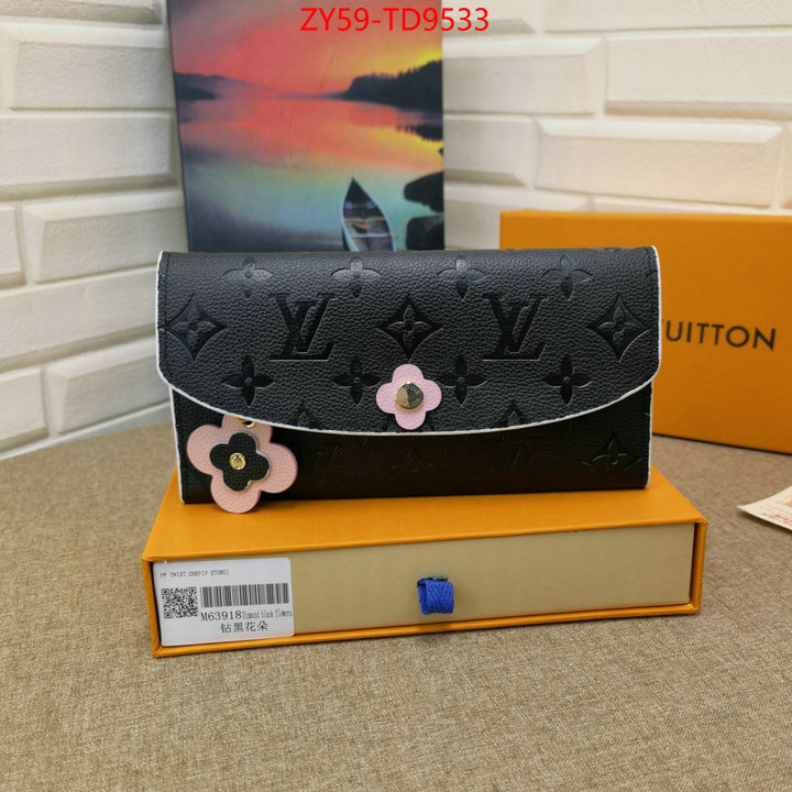 LV Bags(4A)-Wallet,online ,ID: TD9533,$: 59USD