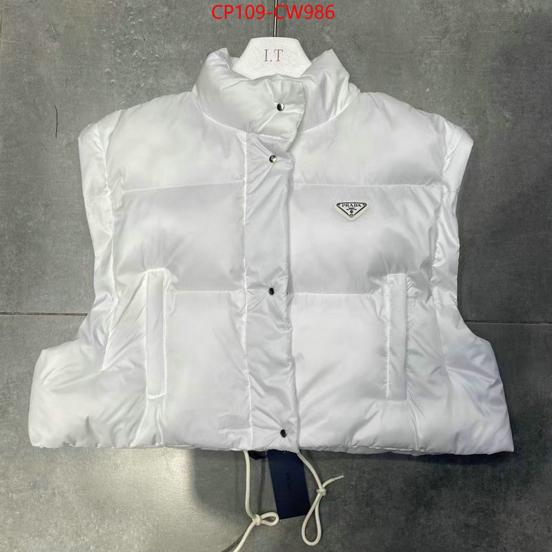 Down jacket Women-Prada,aaaaa replica , ID: CW986,$: 109USD