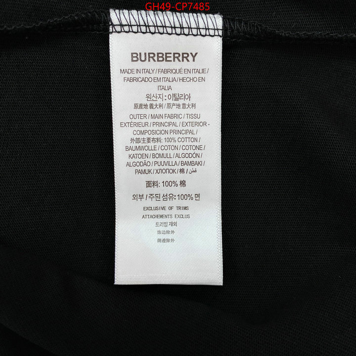 Clothing-Burberry,top designer replica , ID: CP7485,$: 49USD