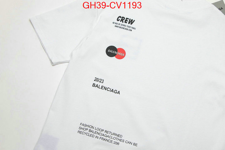 Clothing-Balenciaga,2023 aaaaa replica customize , ID: CV1193,$: 39USD