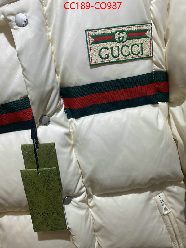 Down jacket Men-Gucci,quality replica , ID: CO987,$: 189USD