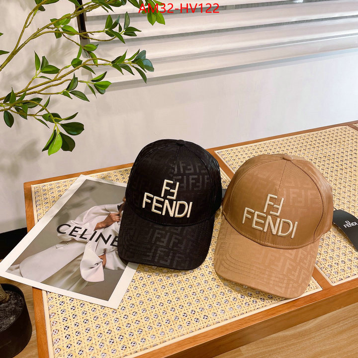 Cap (Hat)-Fendi,what's the best to buy replica , ID: HV122,$: 32USD