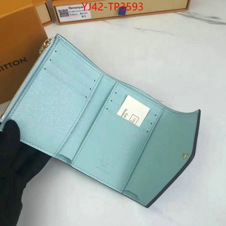 LV Bags(4A)-Wallet,ID: TP3593,$: 42USD