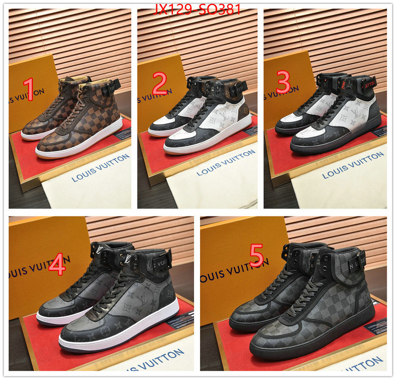 Men Shoes-LV,fake , ID: SO381,$: 129USD
