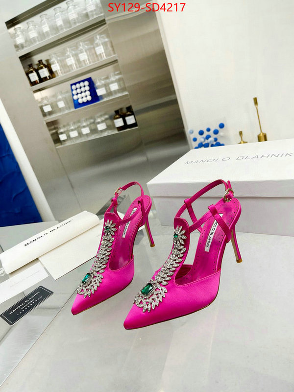 Women Shoes-Manolo Blahnik,where should i buy replica ,perfect quality designer replica , ID: SD4217,$: 129USD