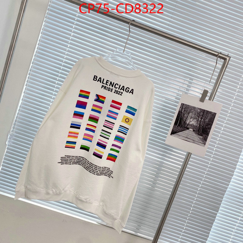 Clothing-Balenciaga,buy aaaaa cheap , ID: CD8322,$: 75USD