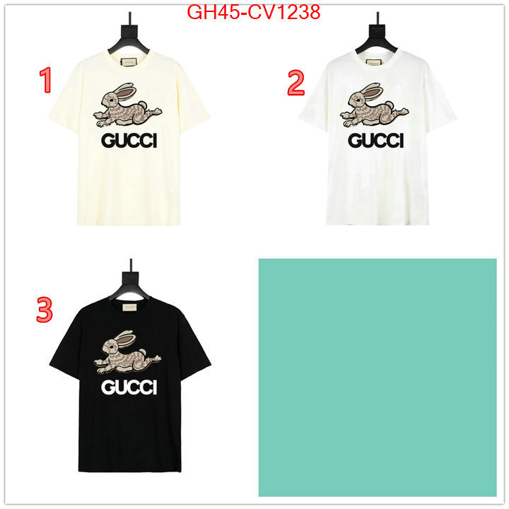 Clothing-Gucci,buy 2023 replica , ID: CV1238,$: 45USD