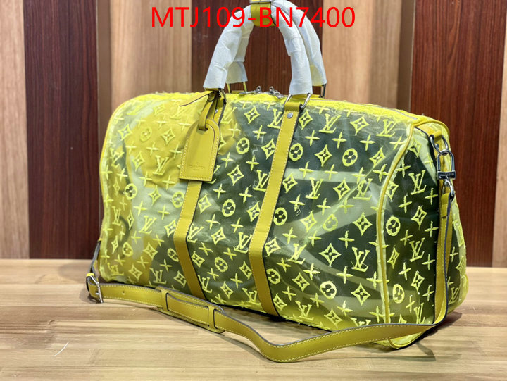 LV Bags(4A)-Keepall BandouliRe 45-50-,replica best ,ID: BN7400,$: 109USD