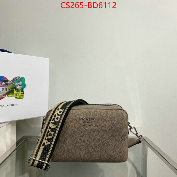 Prada Bags(TOP)-Diagonal-,ID: BD6112,$: 265USD