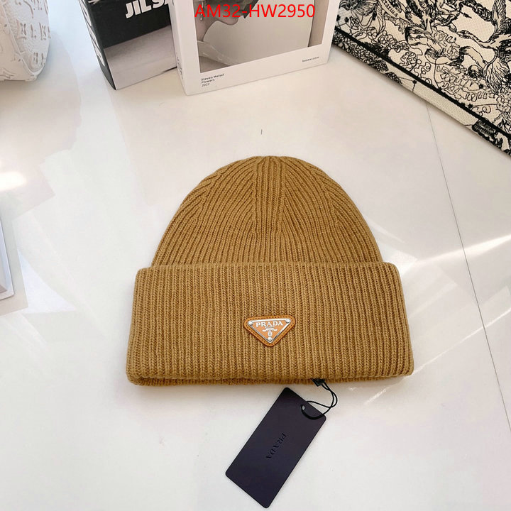 Cap (Hat)-Prada,top 1:1 replica , ID: HW2950,$: 32USD