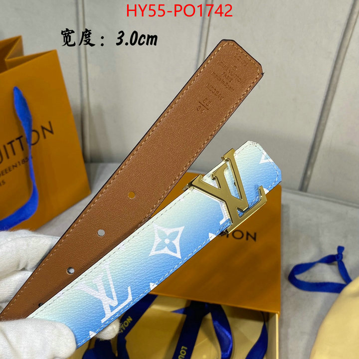 Belts-LV,fashion replica , ID: PO1742,$: 55USD