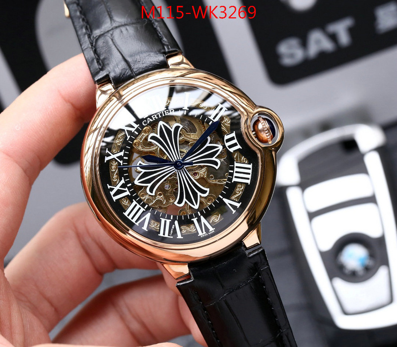 Watch(4A)-Cartier,best luxury replica , ID: WK3269,$:115USD