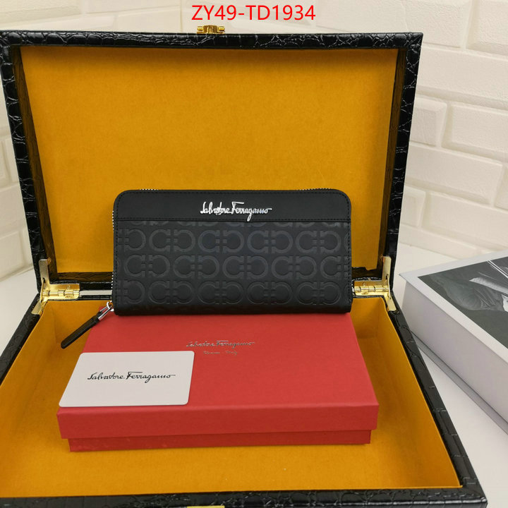 Ferragamo Bags(4A)-Wallet,replica designer ,ID: TD1934,$: 49USD