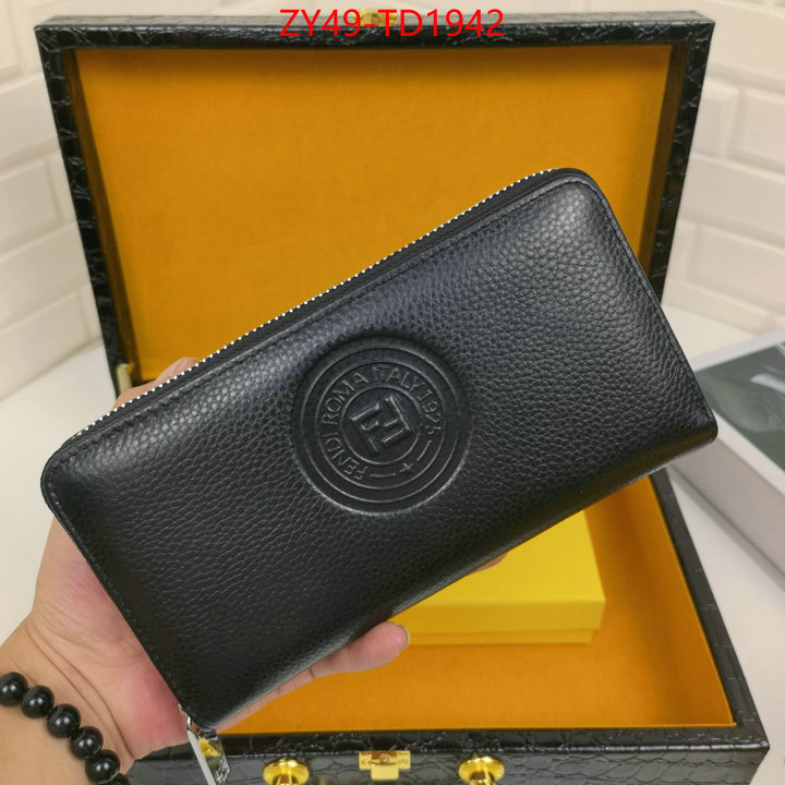 Fendi Bags(4A)-Wallet-,replica shop ,ID: TD1942,$: 49USD