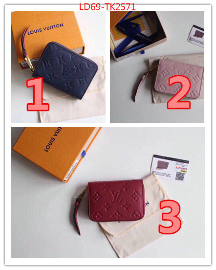 LV Bags(TOP)-Wallet,ID: TK2571,$:69USD