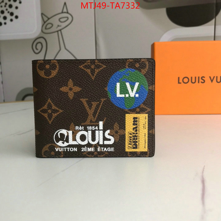 LV Bags(4A)-Wallet,ID: TA7332,$: 49USD