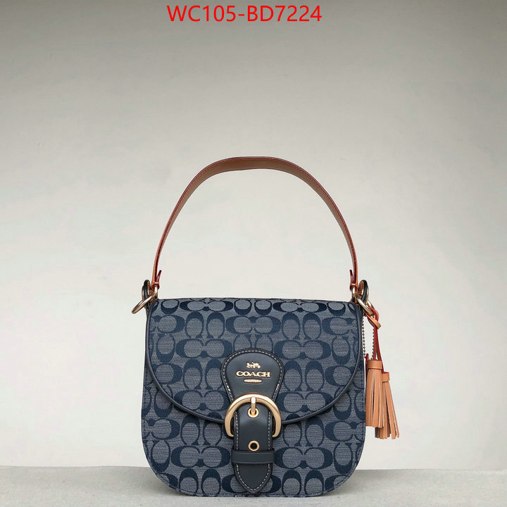 Coach Bags(4A)-Diagonal,only sell high-quality ,ID: BD7224,$: 105USD