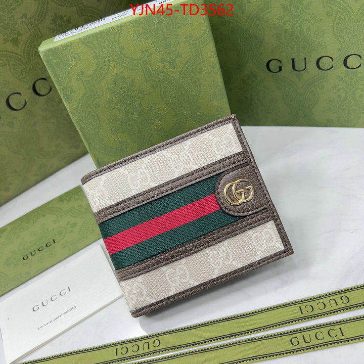 Gucci Bags(4A)-Wallet-,copy aaaaa ,ID: TD3562,$: 45USD