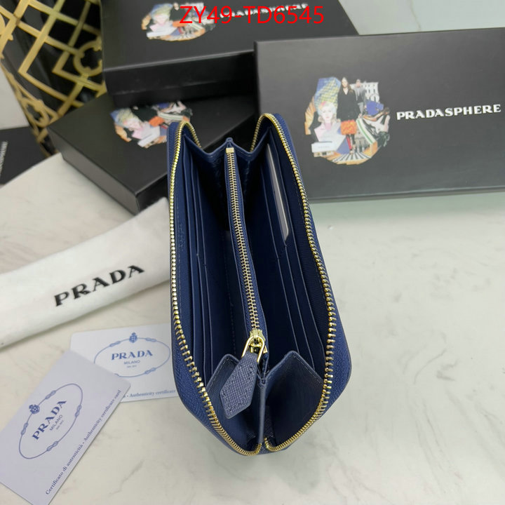 Prada Bags(4A)-Wallet,buy replica ,ID: TD6545,$: 49USD