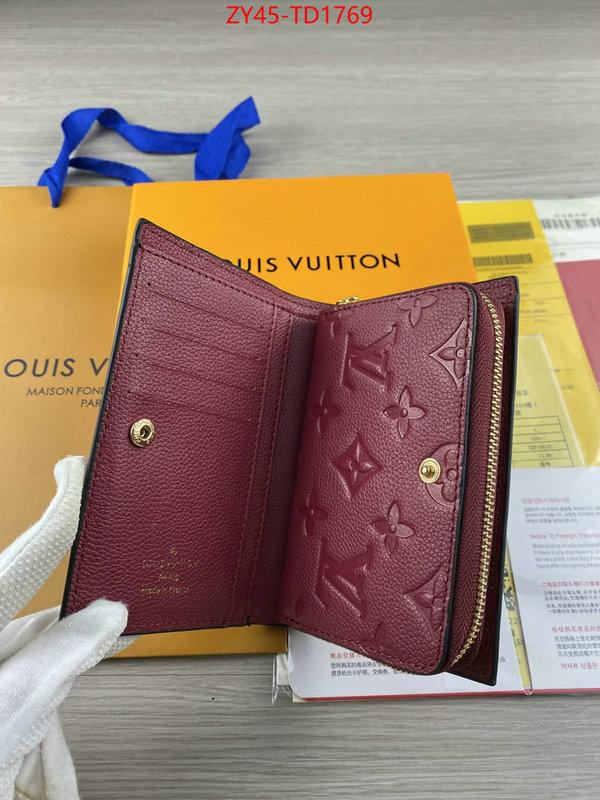 LV Bags(4A)-Wallet,ID: TD1769,$: 45USD