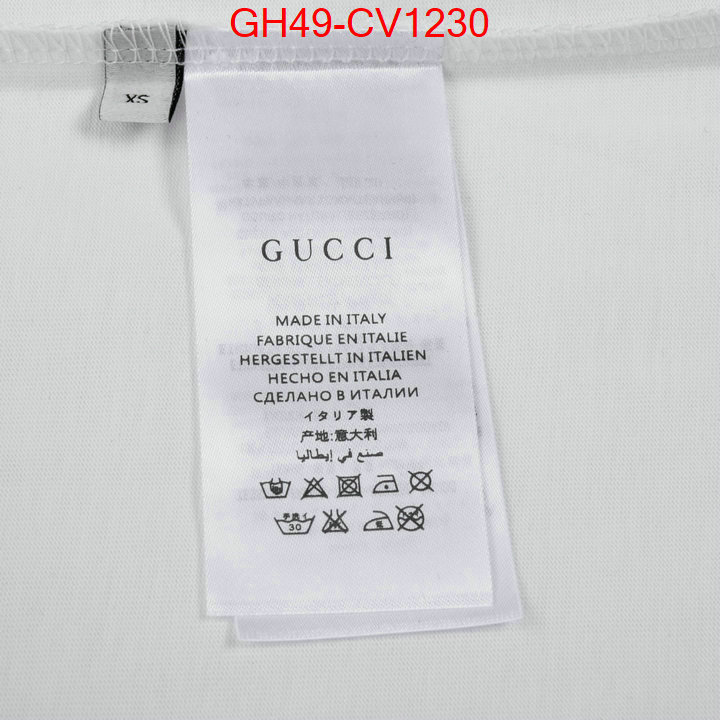 Clothing-Gucci,the best quality replica , ID: CV1230,$: 49USD