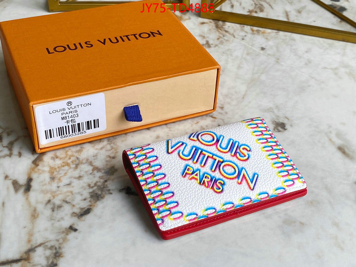 LV Bags(TOP)-Wallet,ID: TD4888,$: 75USD