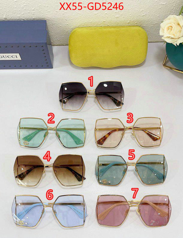 Glasses-Gucci,top fake designer , ID: GD5246,$: 55USD