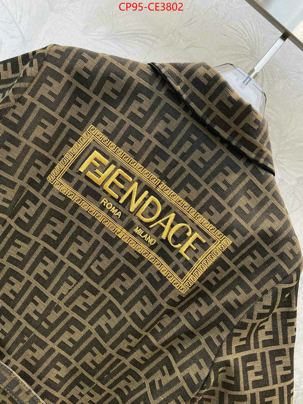 Clothing-Fendi,designer 1:1 replica , ID: CE3802,$: 95USD