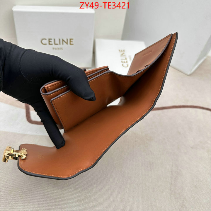 CELINE Bags(4A)-Wallet,fake ,ID: TE3421,$: 49USD